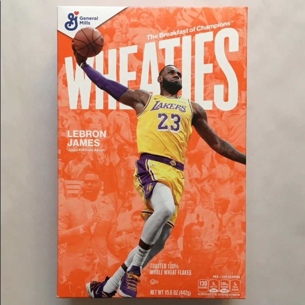 Exclusive Lebron James Wheaties cereal